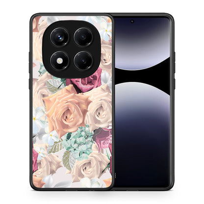 Θήκη Xiaomi Redmi Note 14 Pro 4G Bouquet Floral από τη Smartfits με σχέδιο στο πίσω μέρος και μαύρο περίβλημα | Xiaomi Redmi Note 14 Pro 4G Bouquet Floral case with colorful back and black bezels