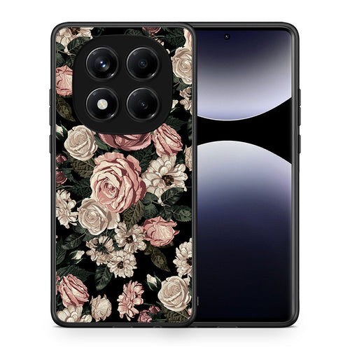 Θήκη Xiaomi Redmi Note 14 Pro 4G Wild Roses Flower από τη Smartfits με σχέδιο στο πίσω μέρος και μαύρο περίβλημα | Xiaomi Redmi Note 14 Pro 4G Wild Roses Flower case with colorful back and black bezels