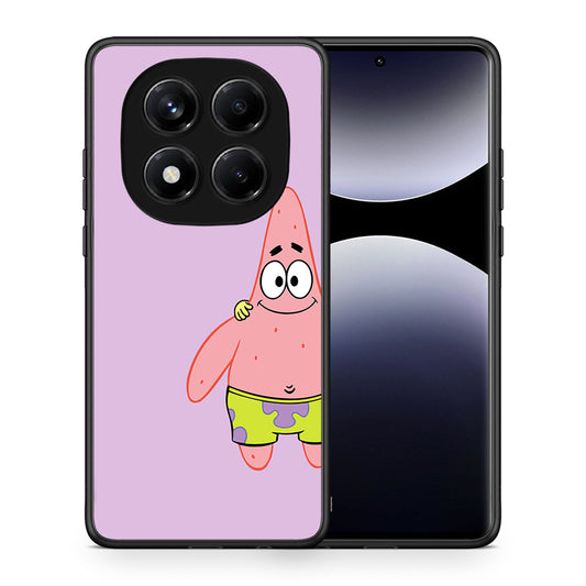 Θήκη Xiaomi Redmi Note 14 Pro 4G Friends Patrick από τη Smartfits με σχέδιο στο πίσω μέρος και μαύρο περίβλημα | Xiaomi Redmi Note 14 Pro 4G Friends Patrick case with colorful back and black bezels