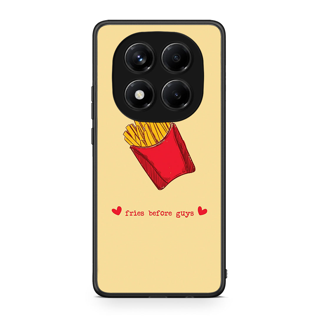 Xiaomi Redmi Note 14 Pro 4G Fries Before Guys Θήκη Αγίου Βαλεντίνου από τη Smartfits με σχέδιο στο πίσω μέρος και μαύρο περίβλημα | Smartphone case with colorful back and black bezels by Smartfits