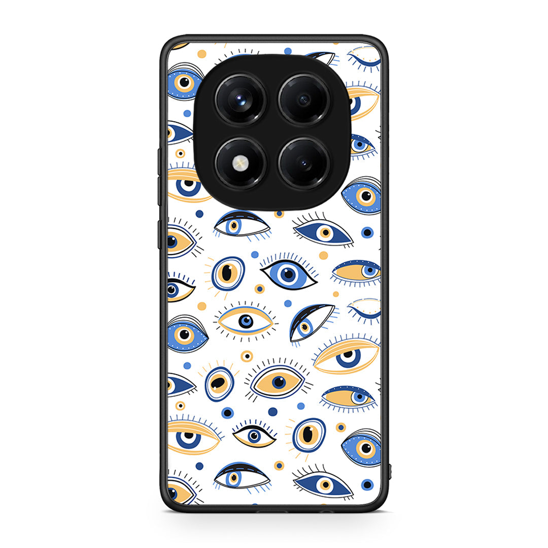 Xiaomi Redmi Note 14 Pro 4G Ftou Ftou θήκη από τη Smartfits με σχέδιο στο πίσω μέρος και μαύρο περίβλημα | Smartphone case with colorful back and black bezels by Smartfits