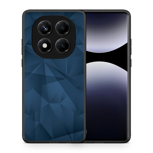 Θήκη Xiaomi Redmi Note 14 Pro 4G Blue Abstract Geometric από τη Smartfits με σχέδιο στο πίσω μέρος και μαύρο περίβλημα | Xiaomi Redmi Note 14 Pro 4G Blue Abstract Geometric case with colorful back and black bezels