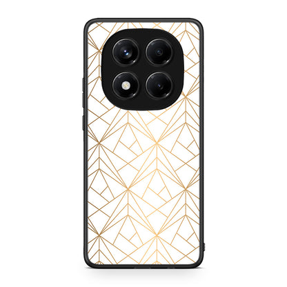111 - Xiaomi Redmi Note 14 Pro 4G Luxury White Geometric case, cover, bumper