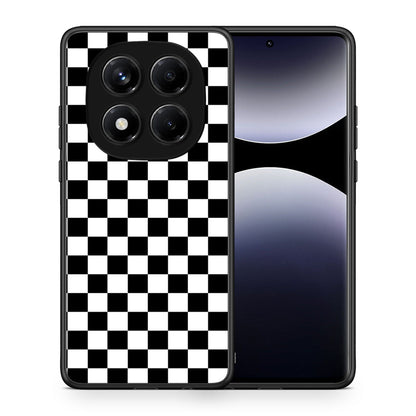 Θήκη Xiaomi Redmi Note 14 Pro 4G Squares Geometric από τη Smartfits με σχέδιο στο πίσω μέρος και μαύρο περίβλημα | Xiaomi Redmi Note 14 Pro 4G Squares Geometric case with colorful back and black bezels