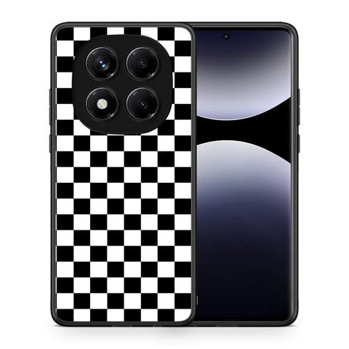Θήκη Xiaomi Redmi Note 14 Pro 4G Squares Geometric από τη Smartfits με σχέδιο στο πίσω μέρος και μαύρο περίβλημα | Xiaomi Redmi Note 14 Pro 4G Squares Geometric case with colorful back and black bezels