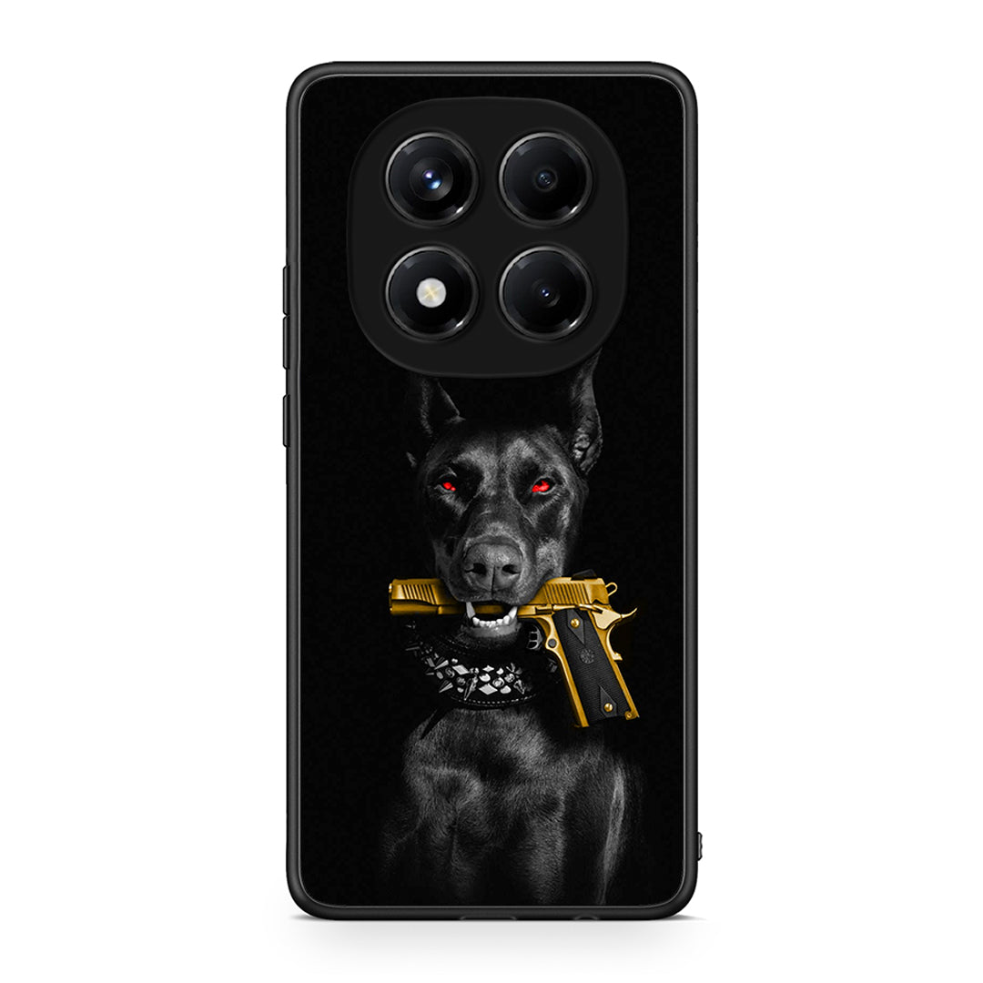 Xiaomi Redmi Note 14 Pro 4G Golden Gun Θήκη Αγίου Βαλεντίνου από τη Smartfits με σχέδιο στο πίσω μέρος και μαύρο περίβλημα | Smartphone case with colorful back and black bezels by Smartfits