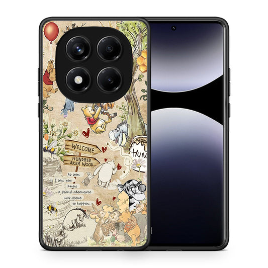 Θήκη Xiaomi Redmi Note 14 Pro 4G Happy Friends από τη Smartfits με σχέδιο στο πίσω μέρος και μαύρο περίβλημα | Xiaomi Redmi Note 14 Pro 4G Happy Friends case with colorful back and black bezels