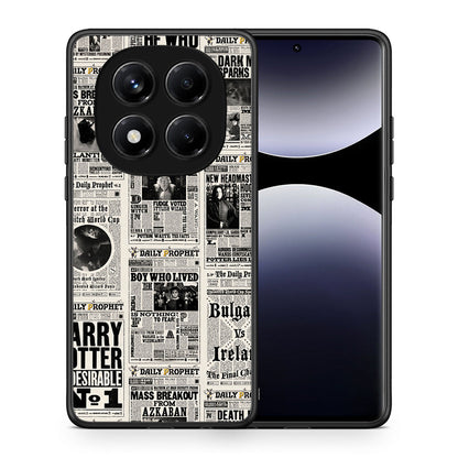 Θήκη Xiaomi Redmi Note 14 Pro 4G Harry Paper από τη Smartfits με σχέδιο στο πίσω μέρος και μαύρο περίβλημα | Xiaomi Redmi Note 14 Pro 4G Harry Paper case with colorful back and black bezels