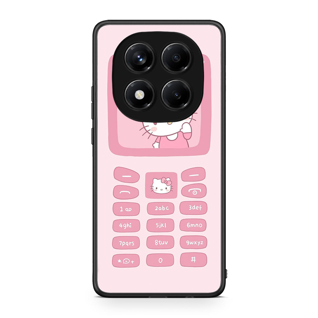 Xiaomi Redmi Note 14 Pro 4G Hello Kitten Θήκη Αγίου Βαλεντίνου από τη Smartfits με σχέδιο στο πίσω μέρος και μαύρο περίβλημα | Smartphone case with colorful back and black bezels by Smartfits