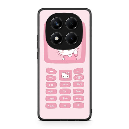 Xiaomi Redmi Note 14 Pro 4G Hello Kitten Θήκη Αγίου Βαλεντίνου από τη Smartfits με σχέδιο στο πίσω μέρος και μαύρο περίβλημα | Smartphone case with colorful back and black bezels by Smartfits