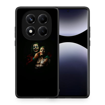 Θήκη Xiaomi Redmi Note 14 Pro 4G Clown Hero από τη Smartfits με σχέδιο στο πίσω μέρος και μαύρο περίβλημα | Xiaomi Redmi Note 14 Pro 4G Clown Hero case with colorful back and black bezels