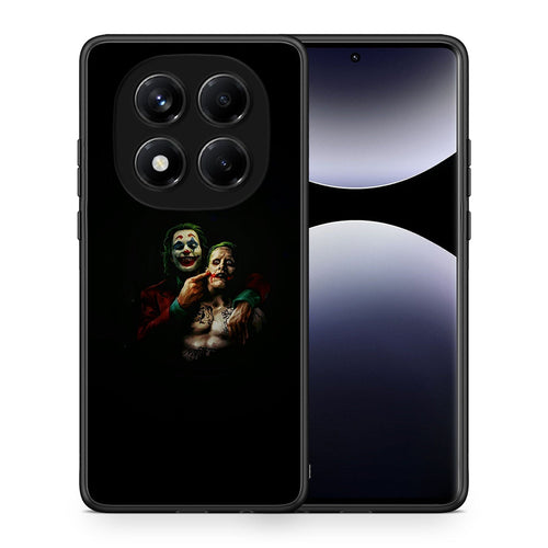Θήκη Xiaomi Redmi Note 14 Pro 4G Clown Hero από τη Smartfits με σχέδιο στο πίσω μέρος και μαύρο περίβλημα | Xiaomi Redmi Note 14 Pro 4G Clown Hero case with colorful back and black bezels