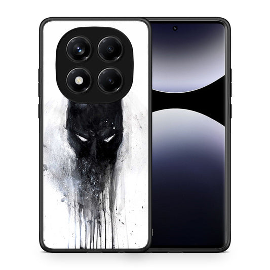 Θήκη Xiaomi Redmi Note 14 Pro 4G Paint Bat Hero από τη Smartfits με σχέδιο στο πίσω μέρος και μαύρο περίβλημα | Xiaomi Redmi Note 14 Pro 4G Paint Bat Hero case with colorful back and black bezels