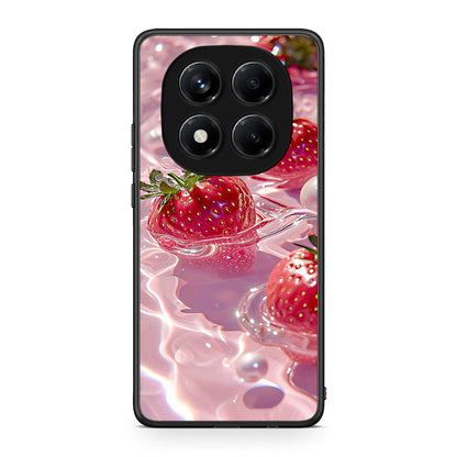 Xiaomi Redmi Note 14 Pro 4G Juicy Strawberries θήκη από τη Smartfits με σχέδιο στο πίσω μέρος και μαύρο περίβλημα | Smartphone case with colorful back and black bezels by Smartfits