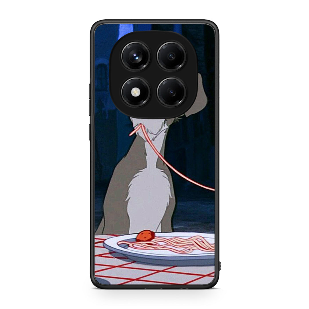 Xiaomi Redmi Note 14 Pro 4G Lady And Tramp 1 Θήκη Αγίου Βαλεντίνου από τη Smartfits με σχέδιο στο πίσω μέρος και μαύρο περίβλημα | Smartphone case with colorful back and black bezels by Smartfits