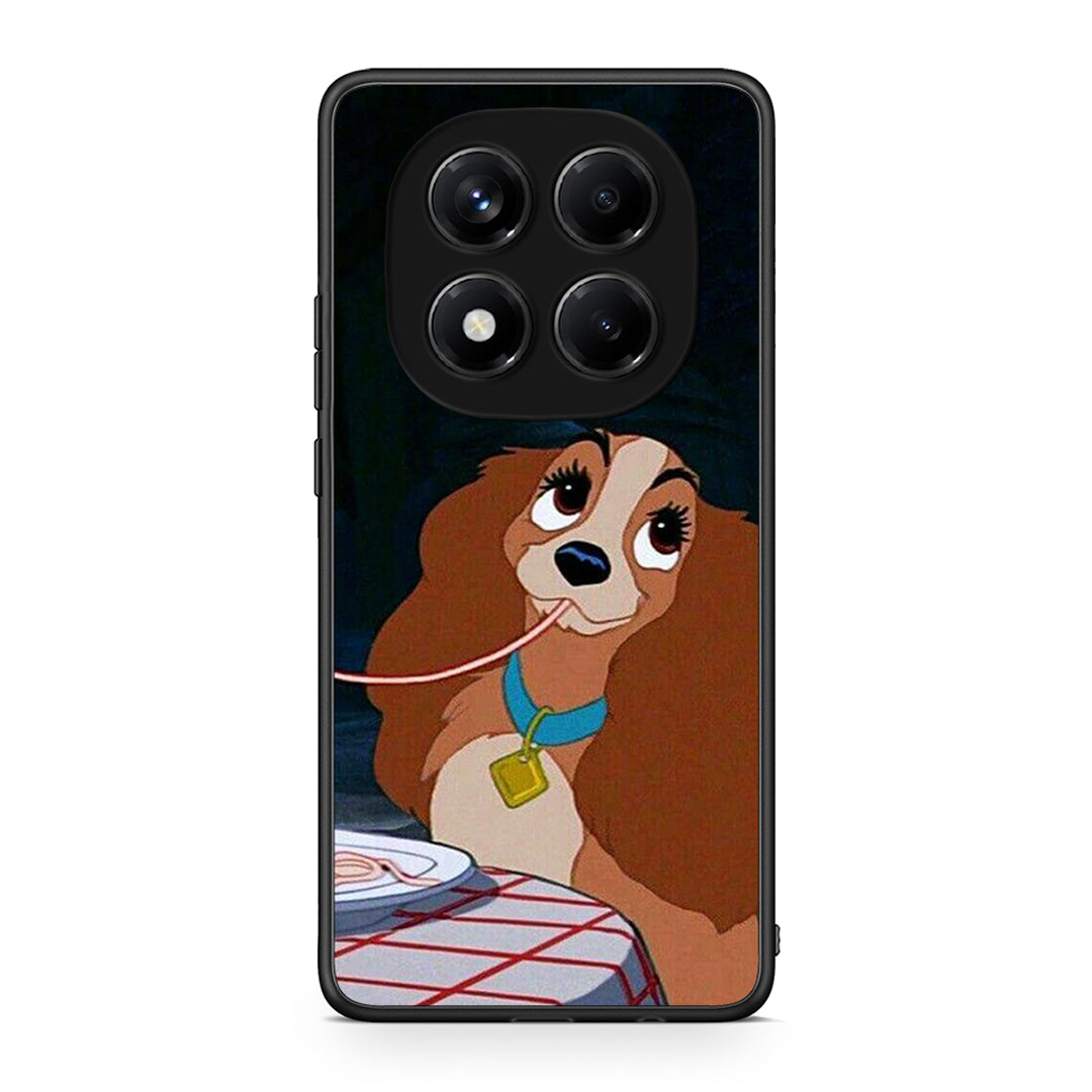 Xiaomi Redmi Note 14 Pro 4G Lady And Tramp 2 Θήκη Αγίου Βαλεντίνου από τη Smartfits με σχέδιο στο πίσω μέρος και μαύρο περίβλημα | Smartphone case with colorful back and black bezels by Smartfits