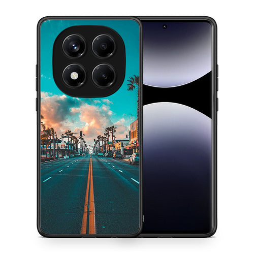 Θήκη Xiaomi Redmi Note 14 Pro 4G City Landscape από τη Smartfits με σχέδιο στο πίσω μέρος και μαύρο περίβλημα | Xiaomi Redmi Note 14 Pro 4G City Landscape case with colorful back and black bezels