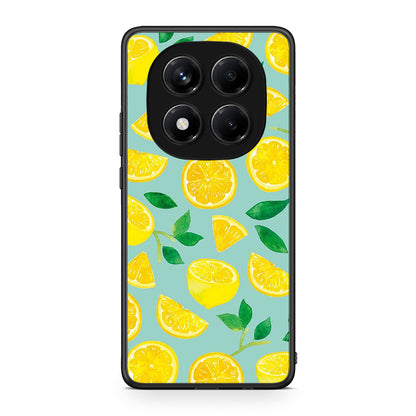Xiaomi Redmi Note 14 Pro 4G Lemons θήκη από τη Smartfits με σχέδιο στο πίσω μέρος και μαύρο περίβλημα | Smartphone case with colorful back and black bezels by Smartfits