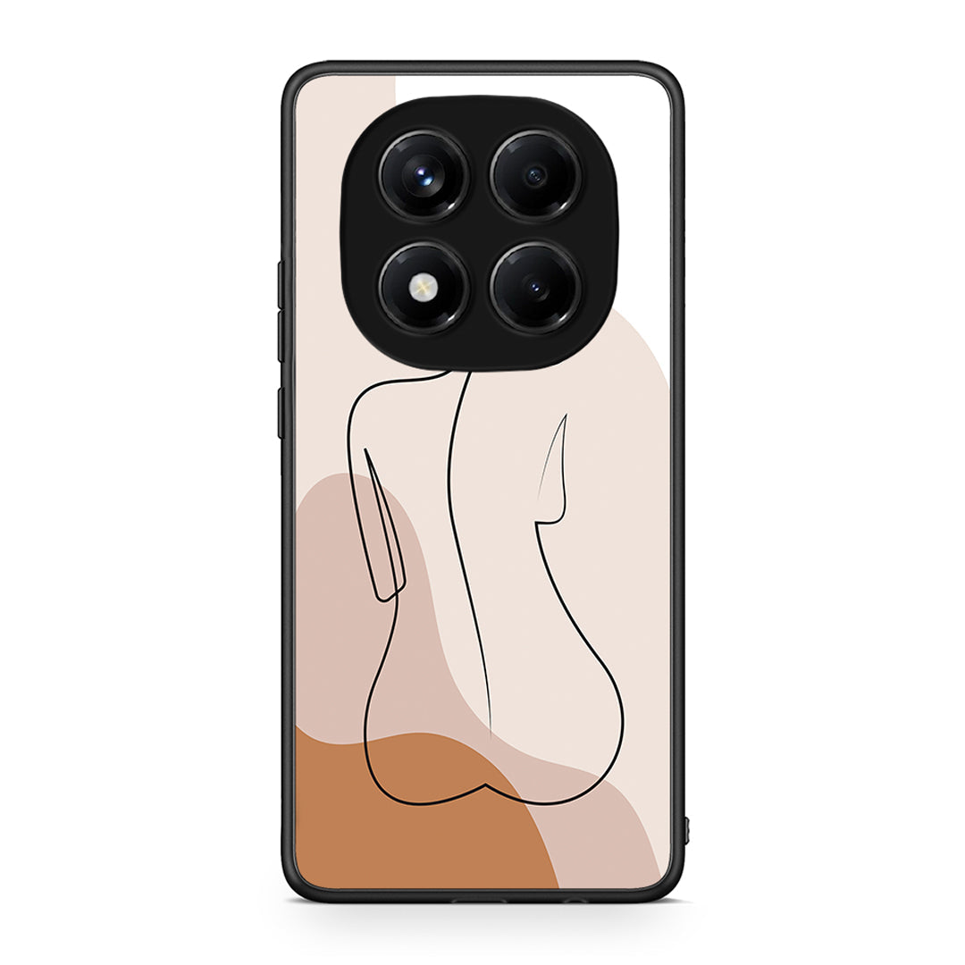 Xiaomi Redmi Note 14 Pro 4G LineArt Woman θήκη από τη Smartfits με σχέδιο στο πίσω μέρος και μαύρο περίβλημα | Smartphone case with colorful back and black bezels by Smartfits