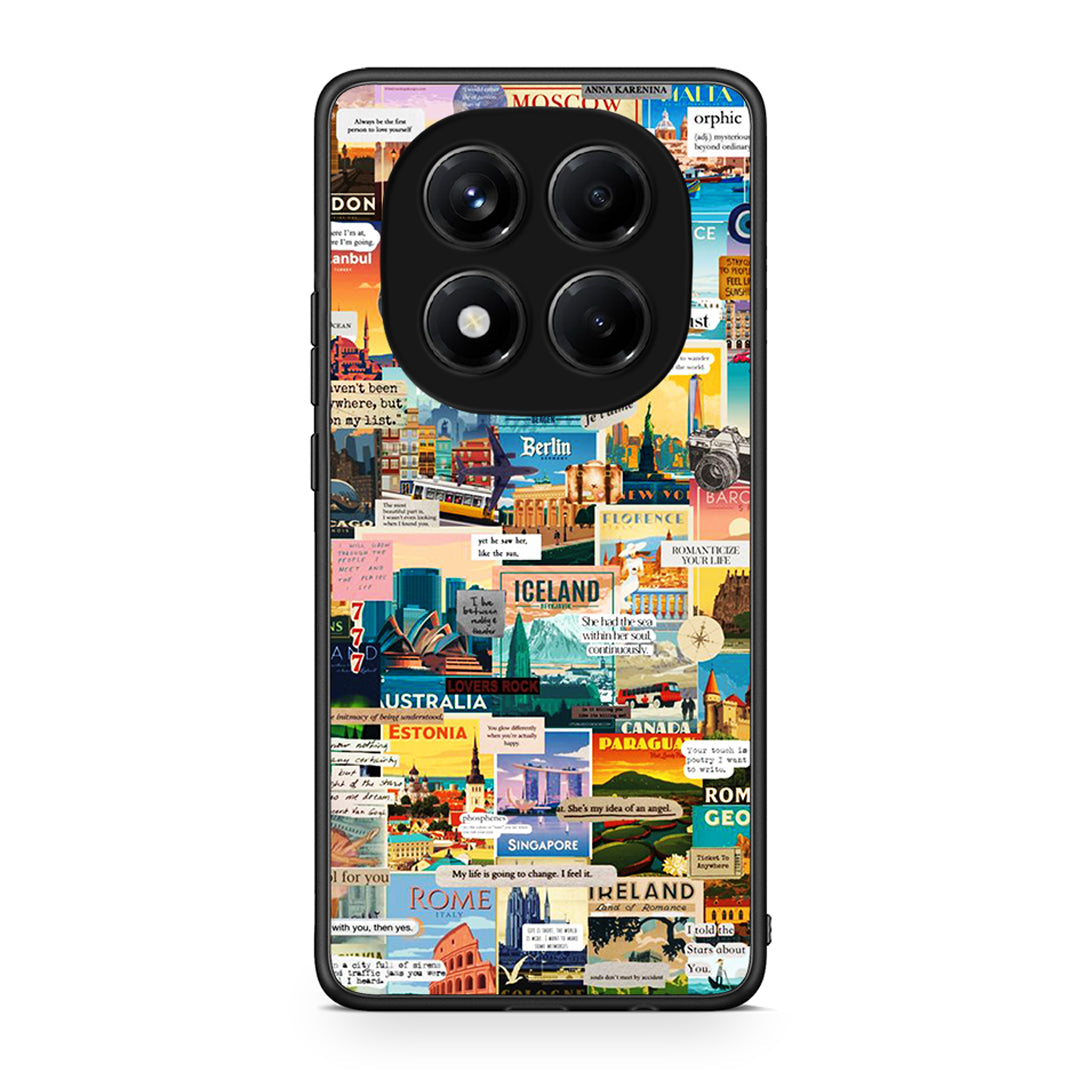 Xiaomi Redmi Note 14 Pro 4G Live To Travel θήκη από τη Smartfits με σχέδιο στο πίσω μέρος και μαύρο περίβλημα | Smartphone case with colorful back and black bezels by Smartfits