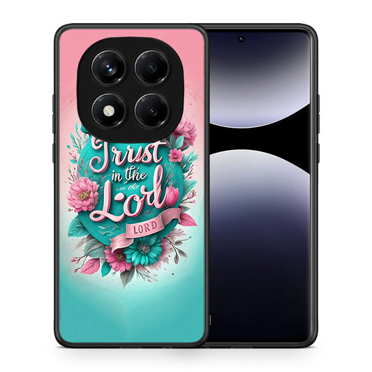 Θήκη Xiaomi Redmi Note 14 Pro 4G Lord Trust από τη Smartfits με σχέδιο στο πίσω μέρος και μαύρο περίβλημα | Xiaomi Redmi Note 14 Pro 4G Lord Trust case with colorful back and black bezels