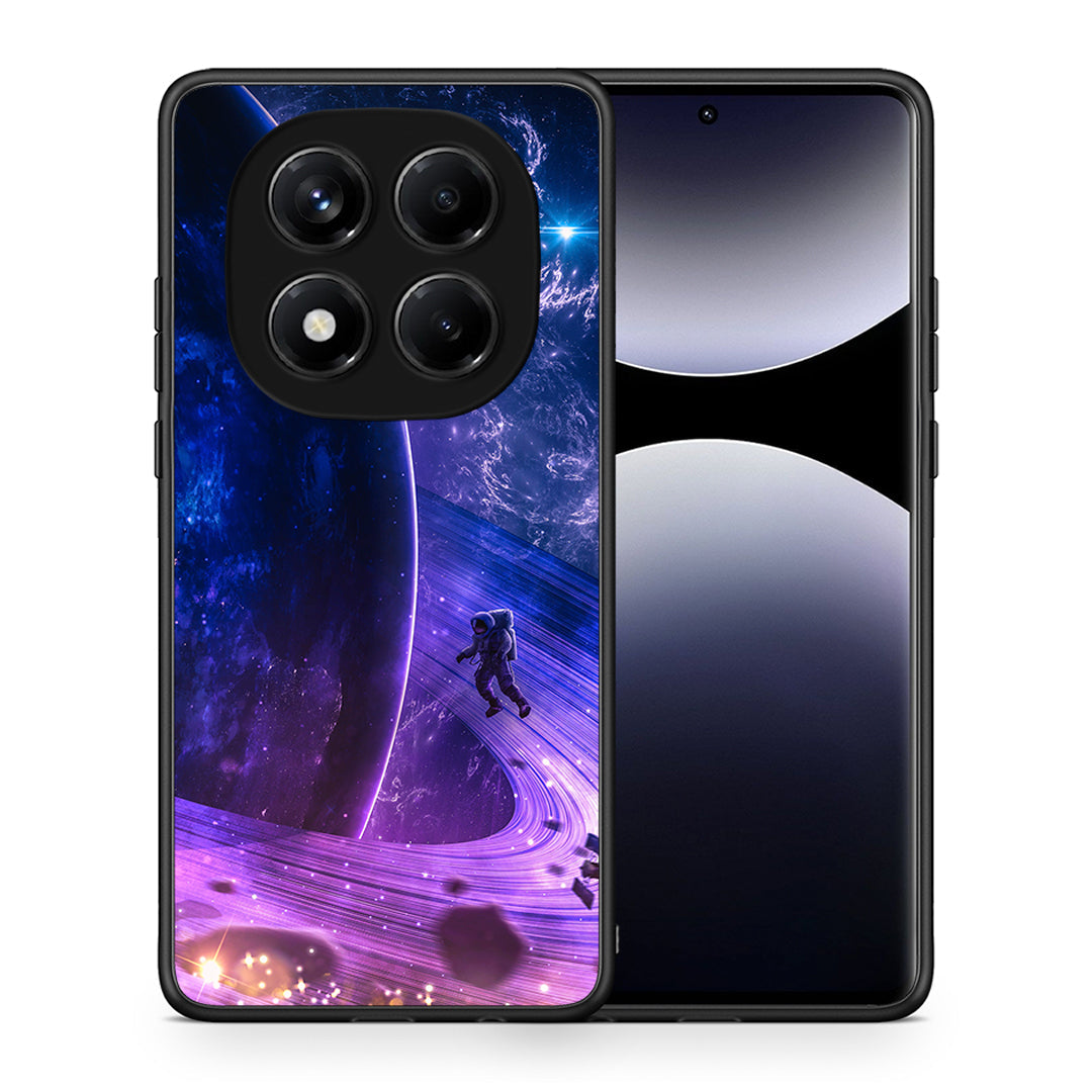 Θήκη Xiaomi Redmi Note 14 Pro 4G Lost Astronaut από τη Smartfits με σχέδιο στο πίσω μέρος και μαύρο περίβλημα | Xiaomi Redmi Note 14 Pro 4G Lost Astronaut case with colorful back and black bezels