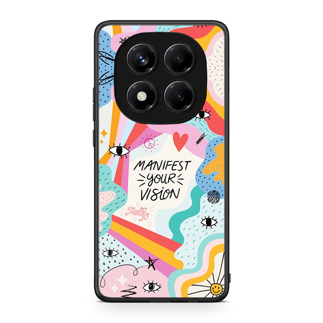 Xiaomi Redmi Note 14 Pro 4G Manifest Your Vision θήκη από τη Smartfits με σχέδιο στο πίσω μέρος και μαύρο περίβλημα | Smartphone case with colorful back and black bezels by Smartfits