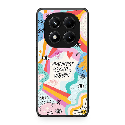 Xiaomi Redmi Note 14 Pro 4G Manifest Your Vision θήκη από τη Smartfits με σχέδιο στο πίσω μέρος και μαύρο περίβλημα | Smartphone case with colorful back and black bezels by Smartfits