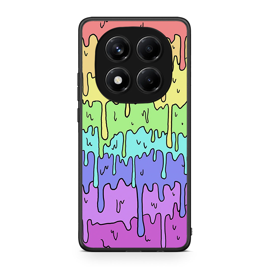 Xiaomi Redmi Note 14 Pro 4G Melting Rainbow θήκη από τη Smartfits με σχέδιο στο πίσω μέρος και μαύρο περίβλημα | Smartphone case with colorful back and black bezels by Smartfits