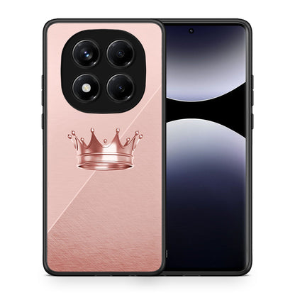 Θήκη Xiaomi Redmi Note 14 Pro 4G Crown Minimal από τη Smartfits με σχέδιο στο πίσω μέρος και μαύρο περίβλημα | Xiaomi Redmi Note 14 Pro 4G Crown Minimal case with colorful back and black bezels