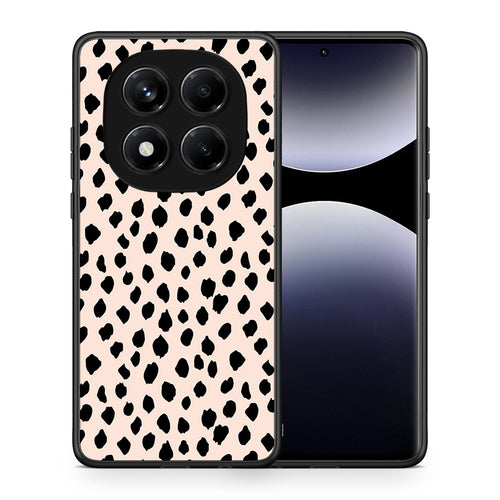 Θήκη Xiaomi Redmi Note 14 Pro 4G New Polka Dots από τη Smartfits με σχέδιο στο πίσω μέρος και μαύρο περίβλημα | Xiaomi Redmi Note 14 Pro 4G New Polka Dots case with colorful back and black bezels