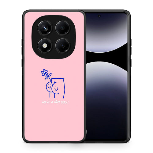 Θήκη Xiaomi Redmi Note 14 Pro 4G Nice Day από τη Smartfits με σχέδιο στο πίσω μέρος και μαύρο περίβλημα | Xiaomi Redmi Note 14 Pro 4G Nice Day case with colorful back and black bezels