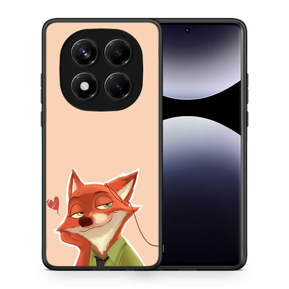 Θήκη Xiaomi Redmi Note 14 Pro 4G Nick Wilde And Judy Hopps Love 1 από τη Smartfits με σχέδιο στο πίσω μέρος και μαύρο περίβλημα | Xiaomi Redmi Note 14 Pro 4G Nick Wilde And Judy Hopps Love 1 case with colorful back and black bezels
