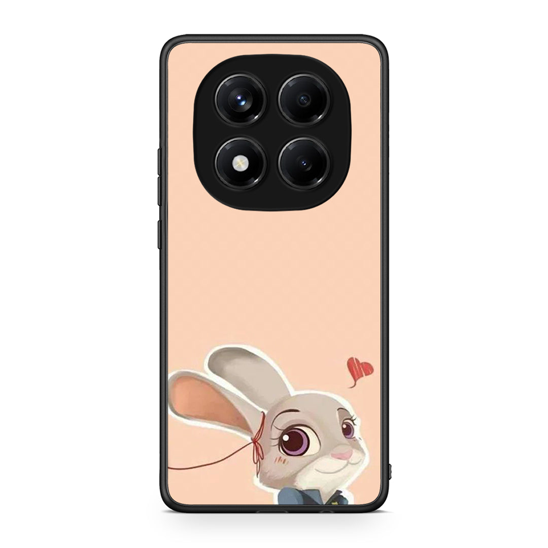 Xiaomi Redmi Note 14 Pro 4G Nick Wilde And Judy Hopps Love 2 θήκη από τη Smartfits με σχέδιο στο πίσω μέρος και μαύρο περίβλημα | Smartphone case with colorful back and black bezels by Smartfits