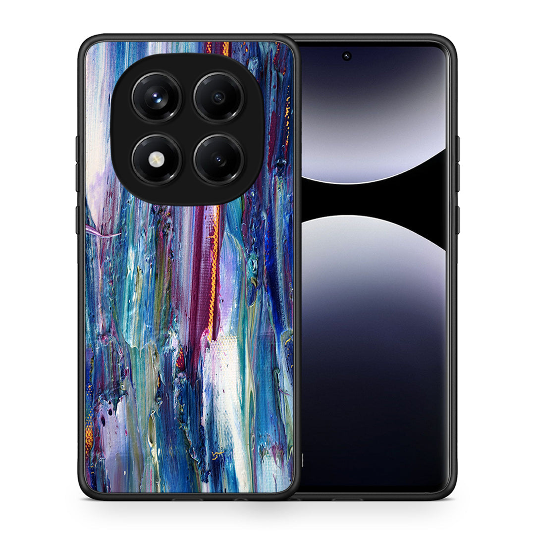 Θήκη Xiaomi Redmi Note 14 Pro 4G Winter Paint από τη Smartfits με σχέδιο στο πίσω μέρος και μαύρο περίβλημα | Xiaomi Redmi Note 14 Pro 4G Winter Paint case with colorful back and black bezels