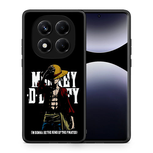 Θήκη Xiaomi Redmi Note 14 Pro 4G Pirate King από τη Smartfits με σχέδιο στο πίσω μέρος και μαύρο περίβλημα | Xiaomi Redmi Note 14 Pro 4G Pirate King case with colorful back and black bezels