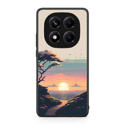 Xiaomi Redmi Note 14 Pro 4G Pixel Sunset Θήκη από τη Smartfits με σχέδιο στο πίσω μέρος και μαύρο περίβλημα | Smartphone case with colorful back and black bezels by Smartfits