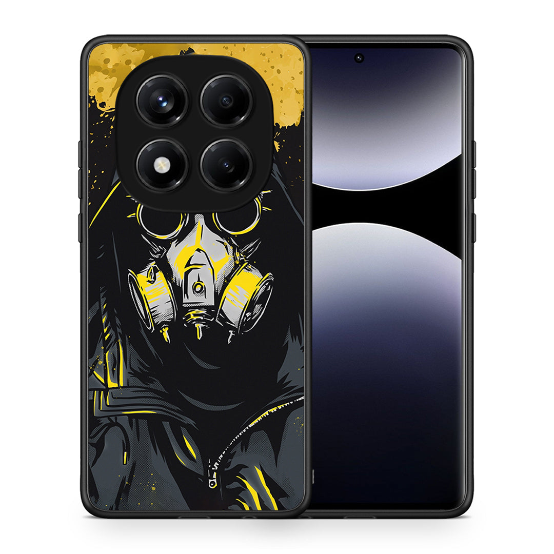 Θήκη Xiaomi Redmi Note 14 Pro 4G Mask PopArt από τη Smartfits με σχέδιο στο πίσω μέρος και μαύρο περίβλημα | Xiaomi Redmi Note 14 Pro 4G Mask PopArt case with colorful back and black bezels