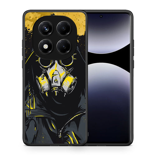 Θήκη Xiaomi Redmi Note 14 Pro 4G Mask PopArt από τη Smartfits με σχέδιο στο πίσω μέρος και μαύρο περίβλημα | Xiaomi Redmi Note 14 Pro 4G Mask PopArt case with colorful back and black bezels