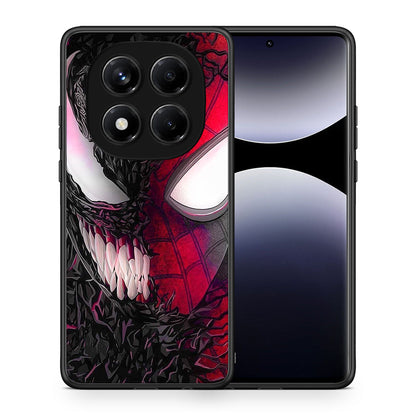 Θήκη Xiaomi Redmi Note 14 Pro 4G SpiderVenom PopArt από τη Smartfits με σχέδιο στο πίσω μέρος και μαύρο περίβλημα | Xiaomi Redmi Note 14 Pro 4G SpiderVenom PopArt case with colorful back and black bezels