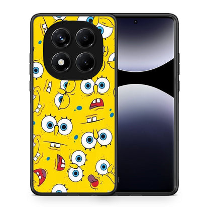 Θήκη Xiaomi Redmi Note 14 Pro 4G Sponge PopArt από τη Smartfits με σχέδιο στο πίσω μέρος και μαύρο περίβλημα | Xiaomi Redmi Note 14 Pro 4G Sponge PopArt case with colorful back and black bezels