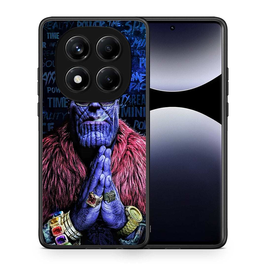 Θήκη Xiaomi Redmi Note 14 Pro 4G Thanos PopArt από τη Smartfits με σχέδιο στο πίσω μέρος και μαύρο περίβλημα | Xiaomi Redmi Note 14 Pro 4G Thanos PopArt case with colorful back and black bezels