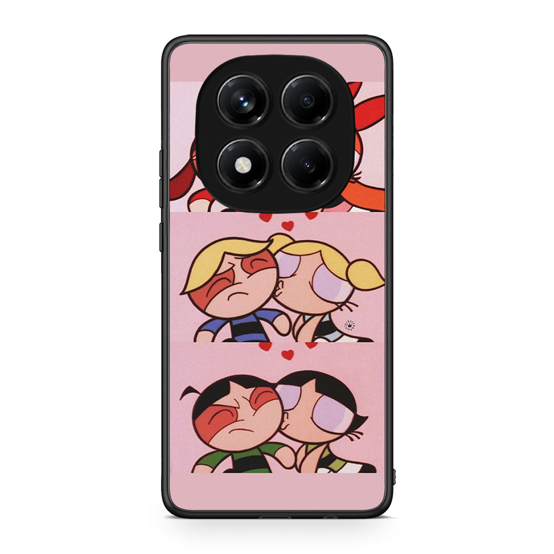 Xiaomi Redmi Note 14 Pro 4G Puff Love Θήκη Αγίου Βαλεντίνου από τη Smartfits με σχέδιο στο πίσω μέρος και μαύρο περίβλημα | Smartphone case with colorful back and black bezels by Smartfits