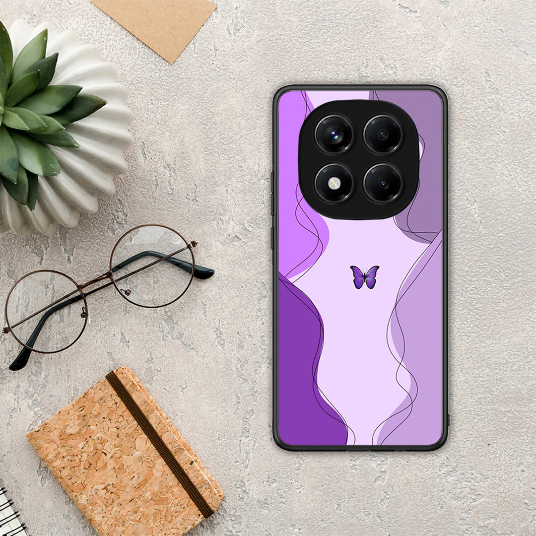 Purple Mariposa - Xiaomi Redmi Note 14 Pro 4G θήκη
