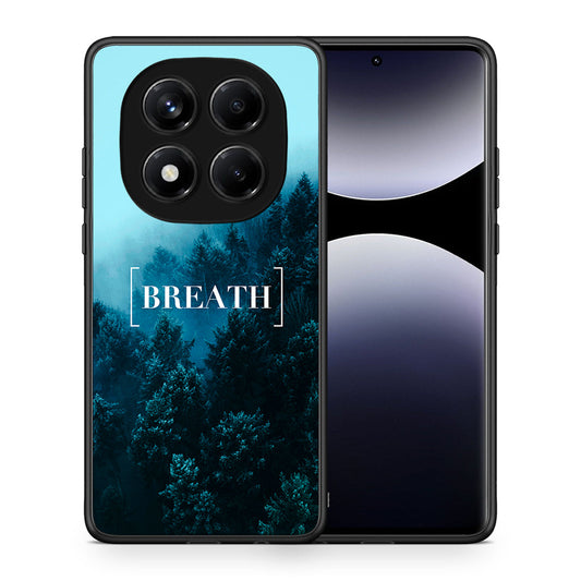 Θήκη Xiaomi Redmi Note 14 Pro 4G Breath Quote από τη Smartfits με σχέδιο στο πίσω μέρος και μαύρο περίβλημα | Xiaomi Redmi Note 14 Pro 4G Breath Quote case with colorful back and black bezels