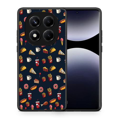 Θήκη Xiaomi Redmi Note 14 Pro 4G Hungry Random από τη Smartfits με σχέδιο στο πίσω μέρος και μαύρο περίβλημα | Xiaomi Redmi Note 14 Pro 4G Hungry Random case with colorful back and black bezels