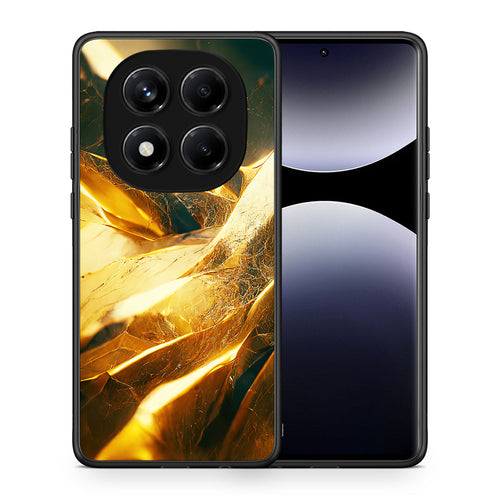 Θήκη Xiaomi Redmi Note 14 Pro 4G Real Gold από τη Smartfits με σχέδιο στο πίσω μέρος και μαύρο περίβλημα | Xiaomi Redmi Note 14 Pro 4G Real Gold case with colorful back and black bezels