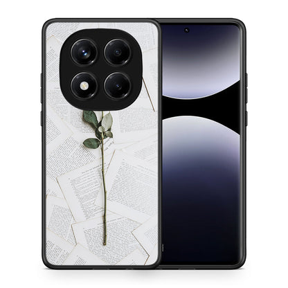 Θήκη Xiaomi Redmi Note 14 Pro 4G Red Rose από τη Smartfits με σχέδιο στο πίσω μέρος και μαύρο περίβλημα | Xiaomi Redmi Note 14 Pro 4G Red Rose case with colorful back and black bezels