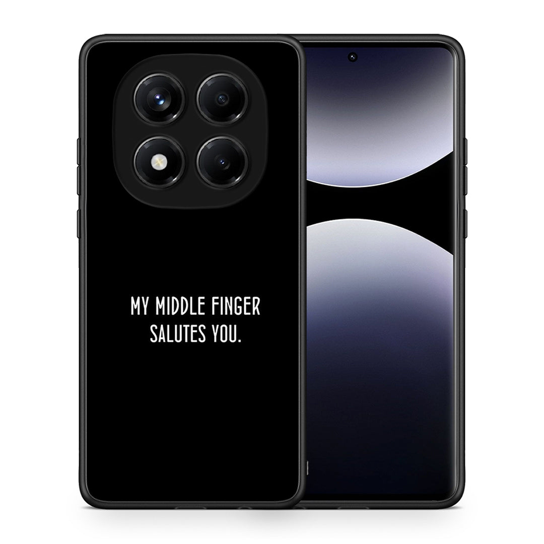 Θήκη Xiaomi Redmi Note 14 Pro 4G Salute από τη Smartfits με σχέδιο στο πίσω μέρος και μαύρο περίβλημα | Xiaomi Redmi Note 14 Pro 4G Salute case with colorful back and black bezels