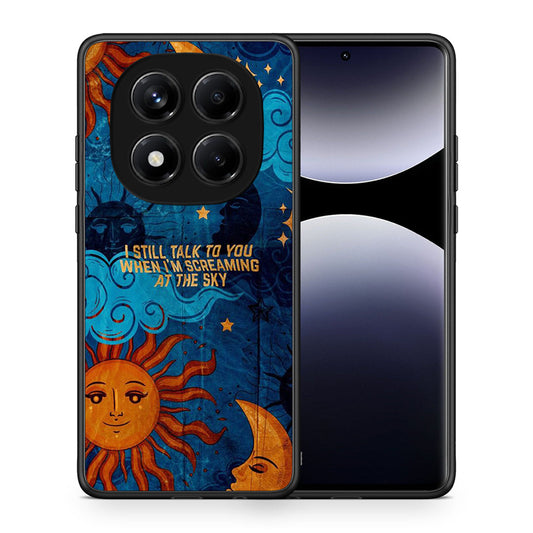 Θήκη Xiaomi Redmi Note 14 Pro 4G Screaming Sky από τη Smartfits με σχέδιο στο πίσω μέρος και μαύρο περίβλημα | Xiaomi Redmi Note 14 Pro 4G Screaming Sky case with colorful back and black bezels